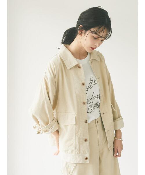 CRAFT STANDARD BOUTIQUE(クラフトスタンダードブティック)の「コーデュロイジャケット *◇(カバーオール・レディース・ブラウン/アイボリー/モカ・M/L)」の22枚目の写真