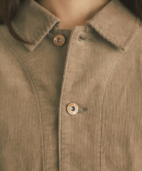 CRAFT STANDARD BOUTIQUE(クラフトスタンダードブティック)の「コーデュロイジャケット *◇(カバーオール・レディース・ブラウン/アイボリー/モカ・M/L)」の7枚目の写真