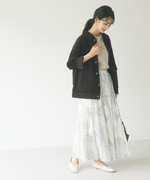 CRAFT STANDARD BOUTIQUE(クラフトスタンダードブティック)の「コーデュロイジャケット *◇(カバーオール・レディース・ブラウン/アイボリー/モカ・M/L)」の18枚目の写真