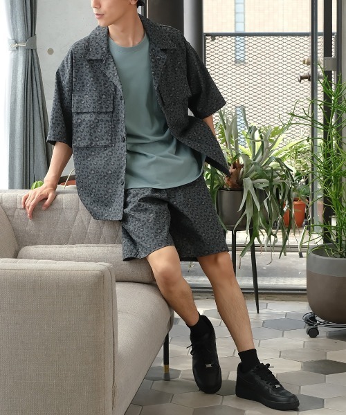 improves（インプローブス）の「15パターン ワイド シェフ ショートパンツ セットアップ対応（その他パンツ・メンズ・ブラック/E/ワンウォッシュ/オフホワイト/ブルー/D/オリーブ/ストライプ/ベージュ/ブルーグレー/C/ネイビー/ネイビー×ホワイト/B/チャコール・MEDIUM/X-LARGE/LARGE）」の19枚目の写真