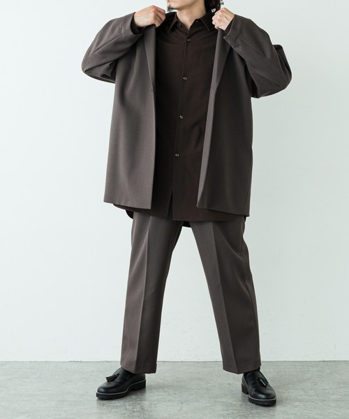 Lui's（ルイス）の「【高密度ウールギャバ 2×2セットアップシリーズ