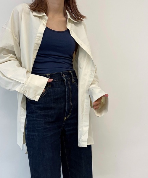 CANAL JEAN（キャナルジーン）の「RED CHOP WORKS　バックオープンパットキャミソール（キャミソール・レディース・ブラック/ブラウン/オフホワイト/グリーン/ネイビー・38）」の5枚目の写真