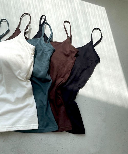 CANAL JEAN（キャナルジーン）の「RED CHOP WORKS　バックオープンパットキャミソール（キャミソール・レディース・ブラック/ブラウン/オフホワイト/グリーン/ネイビー・38）」の13枚目の写真