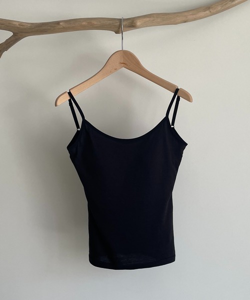 CANAL JEAN（キャナルジーン）の「RED CHOP WORKS　バックオープンパットキャミソール（キャミソール・レディース・ブラック/ブラウン/オフホワイト/グリーン/ネイビー・38）」の14枚目の写真