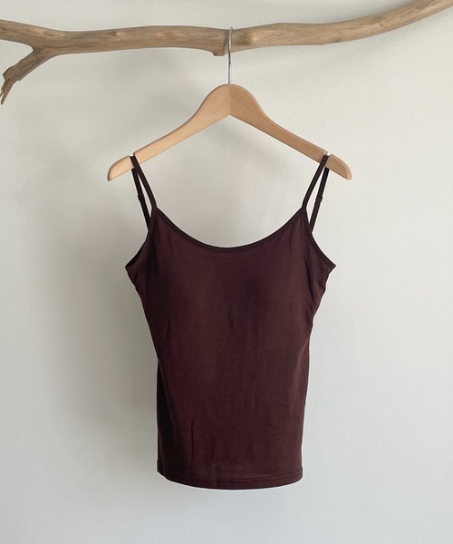 CANAL JEAN（キャナルジーン）の「RED CHOP WORKS　バックオープンパットキャミソール（キャミソール・レディース・ブラック/ブラウン/オフホワイト/グリーン/ネイビー・38）」の12枚目の写真