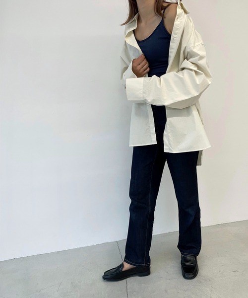 CANAL JEAN（キャナルジーン）の「RED CHOP WORKS　バックオープンパットキャミソール（キャミソール・レディース・ブラック/ブラウン/オフホワイト/グリーン/ネイビー・38）」の16枚目の写真