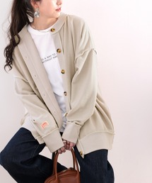 Java（ジャバ）の「《JaVaジャバ コラボ》ステッチ魅せ！2way表パイル地カーディガン（カーディガン/ボレロ）」