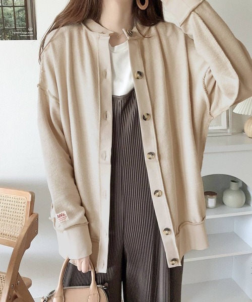 セール】《JaVaジャバ コラボ》ステッチ魅せ！2way表パイル地