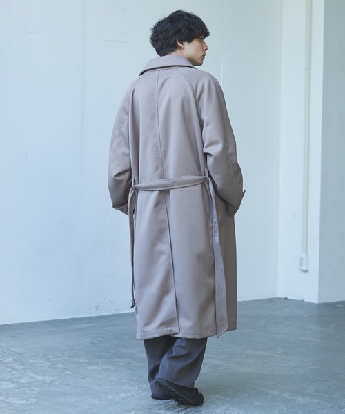 Alpinus(アルピナス)の「Alpinus - woolblend over soutien collar coat / ウールブレンドオーバーステンカラーコート(その他アウター・メンズ・ネイビー/グレイッシュベージュ・SMALL/MEDIUM)」の21枚目の写真