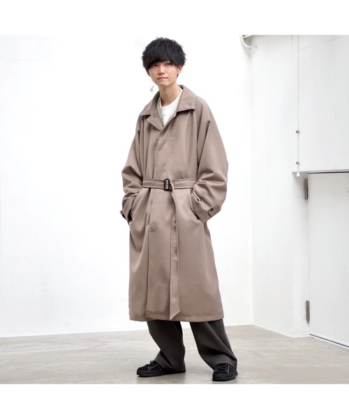 Alpinus(アルピナス)の「Alpinus - woolblend over soutien collar coat / ウールブレンドオーバーステンカラーコート(その他アウター・メンズ・ネイビー/グレイッシュベージュ・SMALL/MEDIUM)」の6枚目の写真