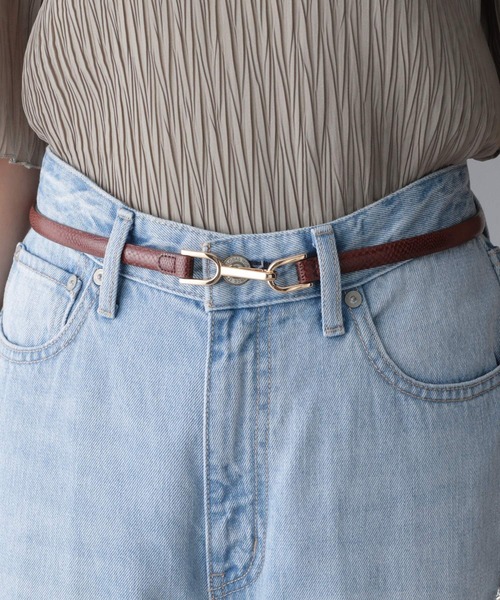 GLOBAL WORK(グローバルワーク)の「リバーシブルビットベルト/956235(ベルト・レディース・ブラック/ダークブラウン/ベージュ/ブラウン/その他/ブラウン系その他6/ライトブルー/ベージュ系その他3/ブラウン系その他7/アイボリー/ライトベージュ・ONE SIZE)」の5枚目の写真