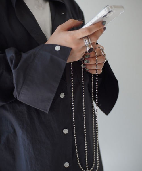 Port（ポート）の「ボールチェーン ショルダー スマホケース / iPhoneケース ( 7 / 8 / SE2 / 11 / 11Pro / 12 / 12mini / 13 / 13pro ) #（スマホケース/カバー・レディース・その他/その他1・A/B/C/D/E/G/H/J/I）」の3枚目の写真