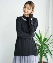 MILKFED. | EMBROIDERED LOGO HIGH NECK TOP(Tシャツ/カットソー)