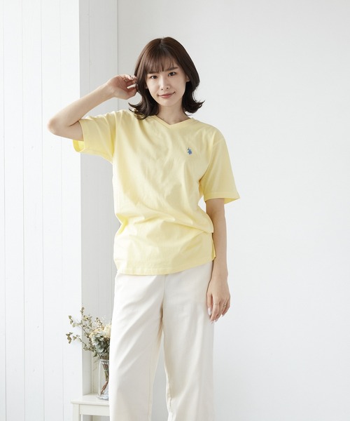U.S. POLO ASSN.(ユーエスポロアッスン)の「U.S. POLO ASSN. USポロアッスン ワンポイント刺繍 半袖 Vネック(Tシャツ/カットソー・メンズ・ホワイト/ブラック/ネイビー/ライトイエロー・X-LARGE/LARGE/MEDIUM/SMALL)」の20枚目の写真