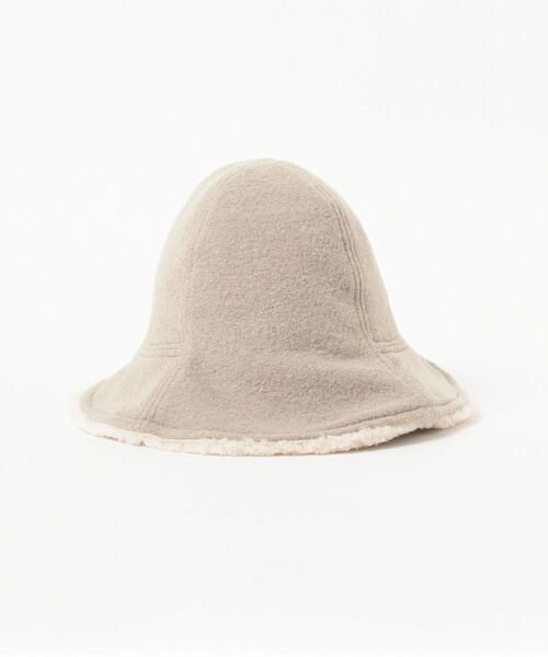 Ray BEAMS(レイビームス)の「La Maison de Lyllis × Ray BEAMS / 別注 KURUF ハット(ハット・レディース・ブラック/ベージュ・ONE SIZE)」の6枚目の写真