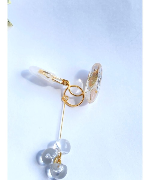 tone(トーン)の「【chez vous】MINAMO kagayaki イヤリング (MA)(イヤリング・レディース・ホワイト/クリア/パープル系その他/イエロー系その他・FREE)」の17枚目の写真