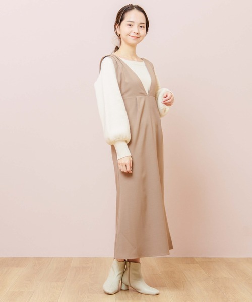 flower（フラワー）の「コンパクトスクエアニット（ニット/セーター・レディース・ホワイト/カーキ・FREE）」の19枚目の写真