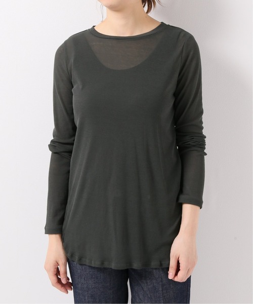 IENA LA BOUCLE(イエナラブークル)の「IENA LA BOUCLE ハイツイスト フライス プルオーバー(Tシャツ/カットソー・レディース・ブラック/アイボリー/ピンク系その他・FREE)」の3枚目の写真