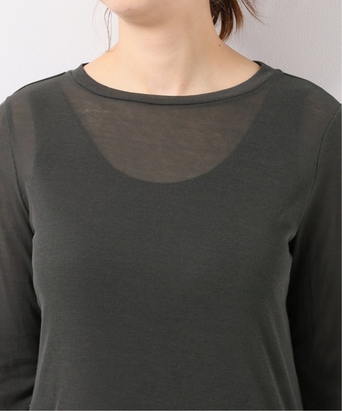 IENA LA BOUCLE(イエナラブークル)の「IENA LA BOUCLE ハイツイスト フライス プルオーバー(Tシャツ/カットソー・レディース・ブラック/アイボリー/ピンク系その他・FREE)」の6枚目の写真