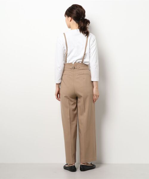 m.f.editorial(エムエフエディトリアル)の「エムエフエディトリアルレディース/m.f.editorial:Women ウーリッシュ セットアップ ワイドパンツ(セットアップジャケット・スカートございます)(スーツパンツ・レディース・キャメル・LARGE/MEDIUM/X-LARGE/S)」の3枚目の写真
