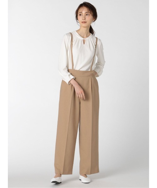m.f.editorial(エムエフエディトリアル)の「エムエフエディトリアルレディース/m.f.editorial:Women ウーリッシュ セットアップ ワイドパンツ(セットアップジャケット・スカートございます)(スーツパンツ・レディース・キャメル・LARGE/MEDIUM/X-LARGE/S)」の4枚目の写真