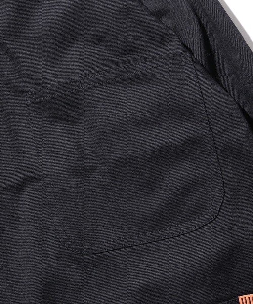 UNIVERSAL OVERALL（ユニバーサルオーバーオール）の「UNIVERSAL OVERALL/ユニバーサルオーバーオール COVERALL シャツジャケット ポケット 無地 ブランドピスネーム アメカジ ワーク（カバーオール・メンズ・ブラック/チャコール/モカ/ベージュ/カーキ・L/S/M）」の12枚目の写真