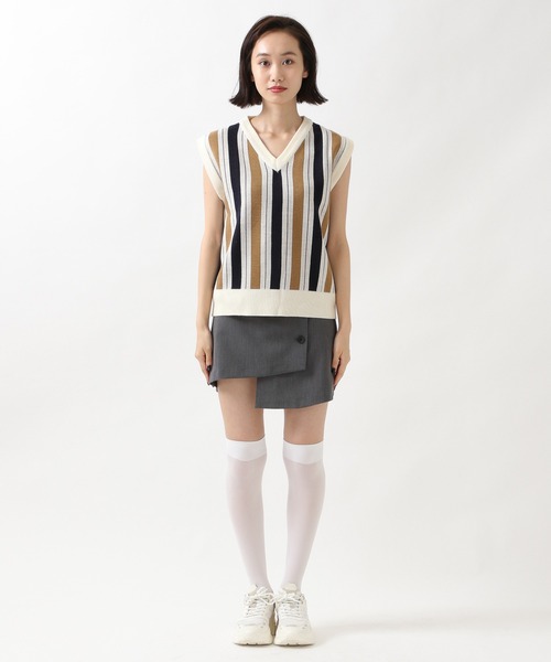 ROCKET x LUNCH（ロケットアンドランチ）の「ROCKET×LUNCH／STRIPEニットべスト  2957921（ニット/セーター・レディース・その他1/その他2/その他3・SMALL）」の18枚目の写真