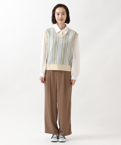 ROCKET x LUNCH（ロケットアンドランチ）の「ROCKET×LUNCH／STRIPEニットべスト  2957921（ニット/セーター・レディース・その他1/その他2/その他3・SMALL）」の16枚目の写真