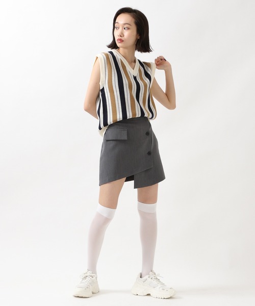 ROCKET x LUNCH（ロケットアンドランチ）の「ROCKET×LUNCH／STRIPEニットべスト  2957921（ニット/セーター・レディース・その他1/その他2/その他3・SMALL）」の11枚目の写真