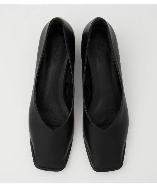 AZUL by moussy(アズールバイマウジー)の「SQUARE FLAT PUMPS/スクエアフラットパンプス(パンプス・レディース・マジェンタ/ブラック・LARGE/SMALL/MEDIUM)」の7枚目の写真