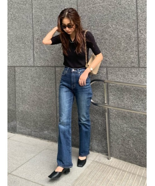 AZUL by moussy(アズールバイマウジー)の「SQUARE FLAT PUMPS/スクエアフラットパンプス(パンプス・レディース・マジェンタ/ブラック・LARGE/SMALL/MEDIUM)」の20枚目の写真