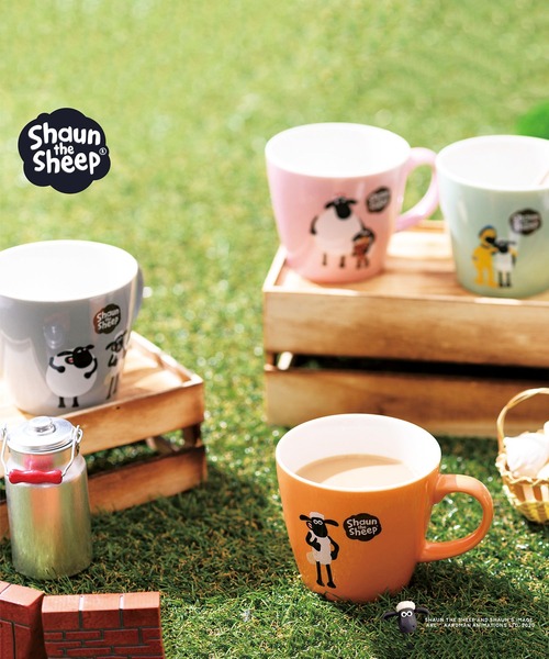 【19点】ひつじのショーン 食器 グラス マグカップ プレート dショッピング |マグカップ 300ml シープピラミッド ひつじのショーン