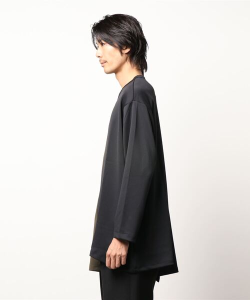 Lui's（ルイス）の「テールデザインロングカットソー（Tシャツ/カットソー・メンズ・ブラック/ホワイト・FREE）」の4枚目の写真