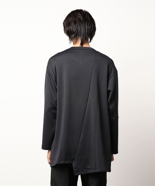 Lui's（ルイス）の「テールデザインロングカットソー（Tシャツ/カットソー・メンズ・ブラック/ホワイト・FREE）」の3枚目の写真