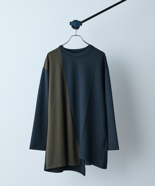 Lui's（ルイス）の「テールデザインロングカットソー（Tシャツ/カットソー・メンズ・ブラック/ホワイト・FREE）」の2枚目の写真