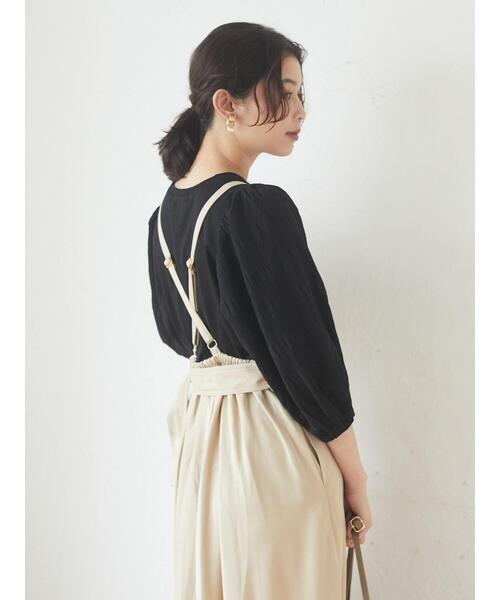 Sugar spoon（シュガースプーン）の「・SUGAR SPOON バッククロスジャンスカ＊（ワンピース・レディース・ベージュ/ブラック/アイボリー・FREE）」の21枚目の写真