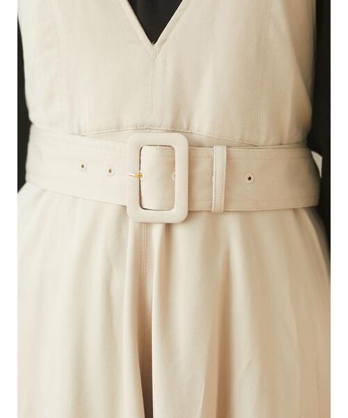 Sugar spoon（シュガースプーン）の「・SUGAR SPOON バッククロスジャンスカ＊（ワンピース・レディース・ベージュ/ブラック/アイボリー・FREE）」の14枚目の写真