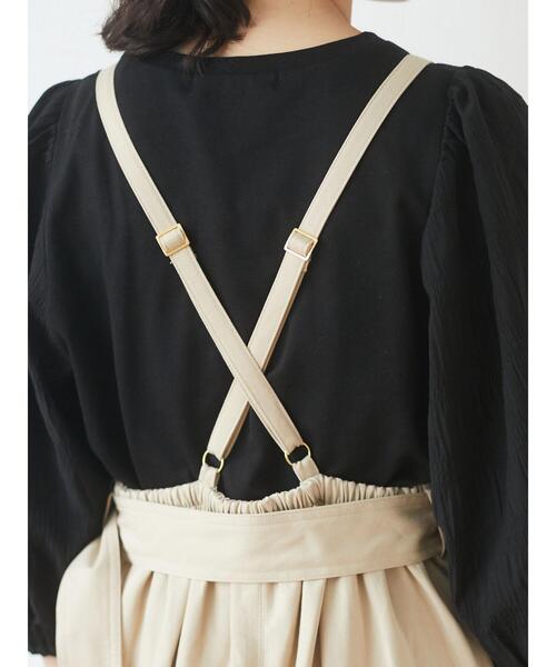 Sugar spoon（シュガースプーン）の「・SUGAR SPOON バッククロスジャンスカ＊（ワンピース・レディース・ベージュ/ブラック/アイボリー・FREE）」の12枚目の写真