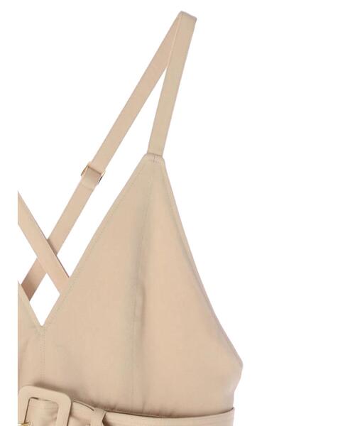 Sugar spoon（シュガースプーン）の「・SUGAR SPOON バッククロスジャンスカ＊（ワンピース・レディース・ベージュ/ブラック/アイボリー・FREE）」の8枚目の写真