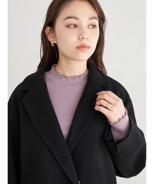 earth music&ecology（アースミュージックアンドエコロジー）の「チェスターコート ＊（チェスターコート・レディース・キャメル/ミント/ブラック・L/M）」の4枚目の写真