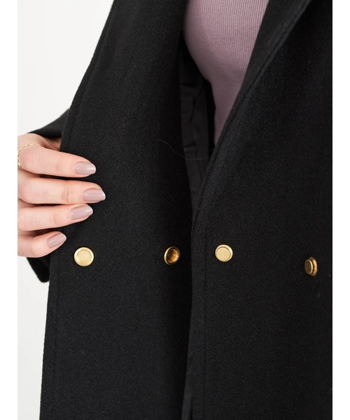 earth music&ecology（アースミュージックアンドエコロジー）の「チェスターコート ＊（チェスターコート・レディース・キャメル/ミント/ブラック・L/M）」の6枚目の写真