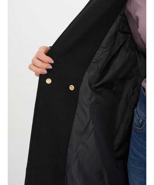 earth music&ecology（アースミュージックアンドエコロジー）の「チェスターコート ＊（チェスターコート・レディース・キャメル/ミント/ブラック・L/M）」の7枚目の写真