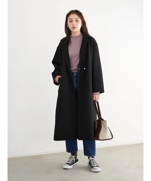 ✰美品✰アーツアンドサイエンスネイビー チェスターコート ARTS&SCIENCE - ARTS&SCIENCE アーツアンドサイエンス ウール