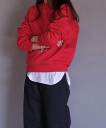 ラグランスリーブスウェットプルオーバー