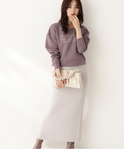 PROPORTION BODY DRESSING（プロポーションボディドレッシング）の「ロゴダンボールニット / 1211260510（Tシャツ/カットソー・レディース・ブラウン/ピンク・MEDIUM/SMALL）」の5枚目の写真