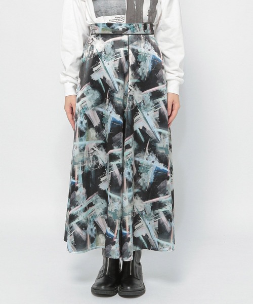 PAGEBOY（ページボーイ）の「キャンバスアートフレアスカート（スカート・レディース・ブラック系その他/ホワイト系その他・FREE）」の18枚目の写真