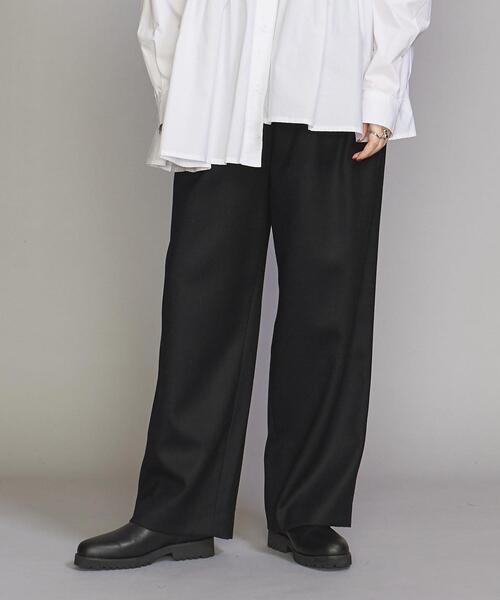 BEAUTY&YOUTH UNITED ARROWS(ビューティーアンドユースユナイテッドアローズ)の「BY サキソニータックワイド パンツ -ウォッシャブル-(その他パンツ・レディース・ナチュラル/ブラック/オフホワイト・S/M/L)」の21枚目の写真