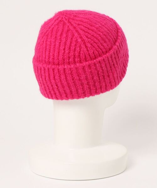 WE11DONE(ウェルダン)の「WE11DONE PINK EMBROIDERED LOGO METAL SHORT BEANIE WD-KH8-20-086-U-PK(ニットキャップ/ビーニー・レディース・ピンク・ONE SIZE)」の3枚目の写真