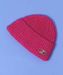 WE11DONE | WE11DONE PINK EMBROIDERED LOGO METAL SHORT BEANIE WD-KH8-20-086-U-PK(ニットキャップ/ビーニー)