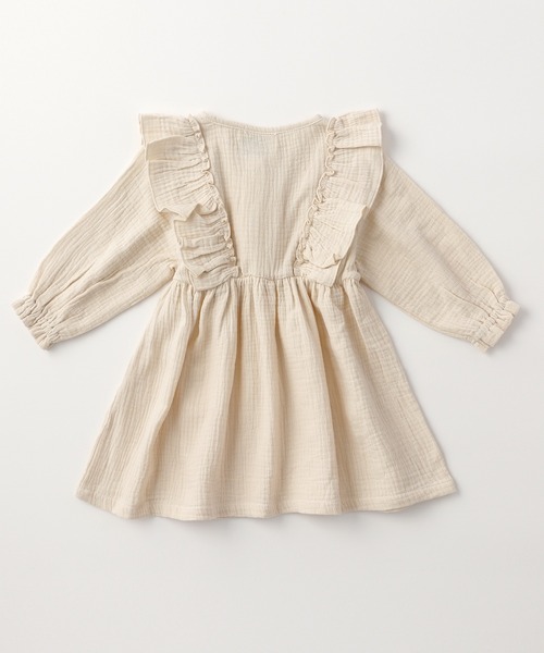 D.fesense（ディーフェセンス）の「ガーゼラッフルワンピース（ワンピース・キッズ・オフホワイト/ミント/ラベンダー・80ｃｍ/90cm）」の7枚目の写真